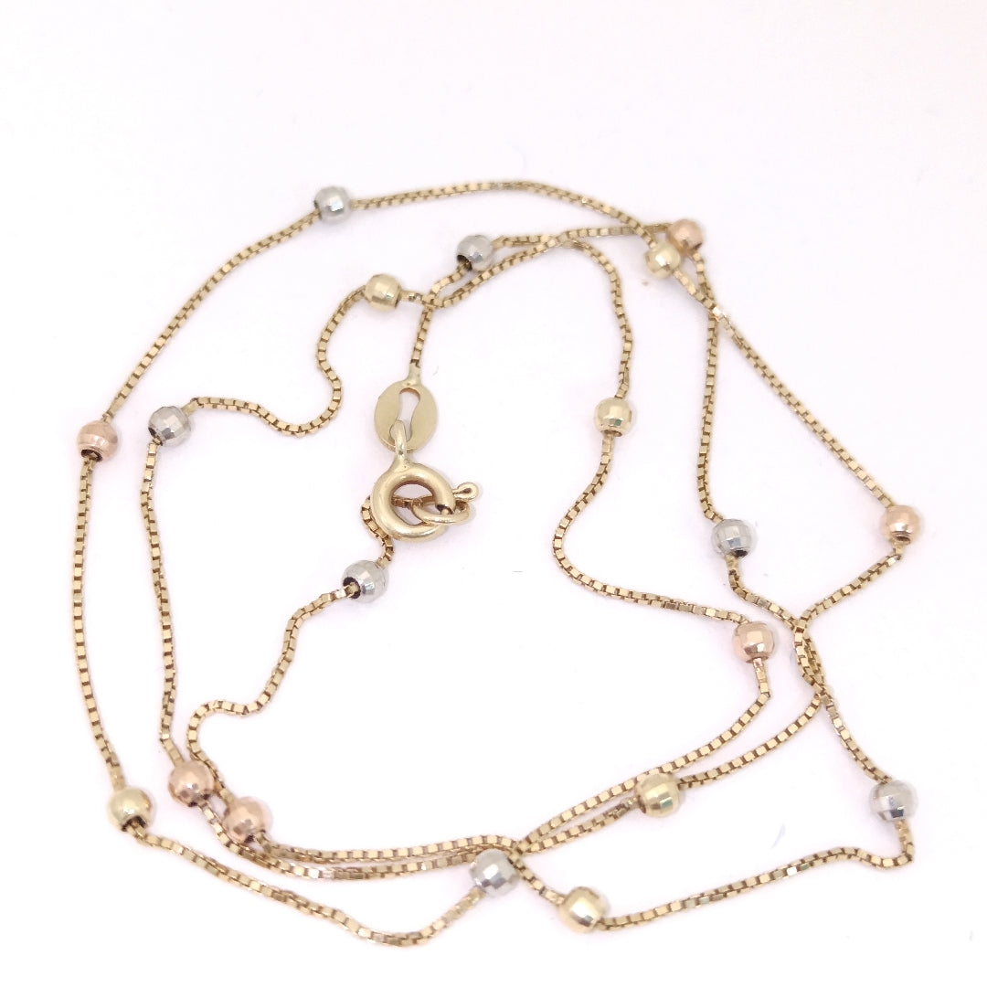 GARGANTILLA ORO,RODIADO 14 K 2,40 GRMS (SEMINUEVO)
