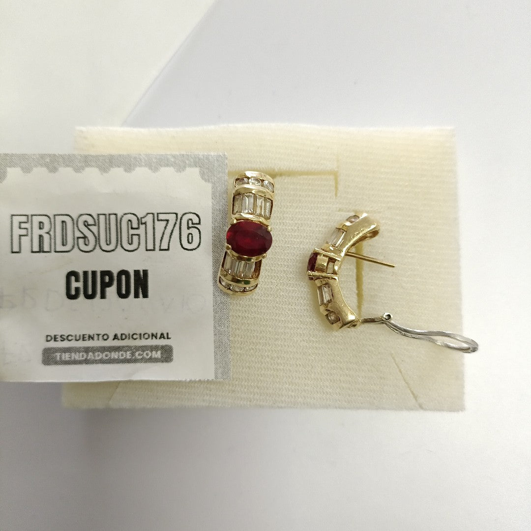 ARETES PAR ORO 14 K 11,20 GRMS (SEMINUEVO)