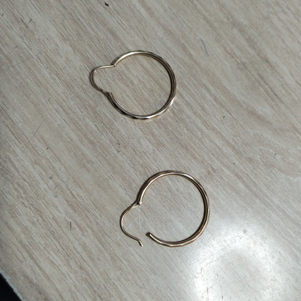 ARRACADAS PAR ORO 14 K 2.2 GRMS (SEMINUEVO)