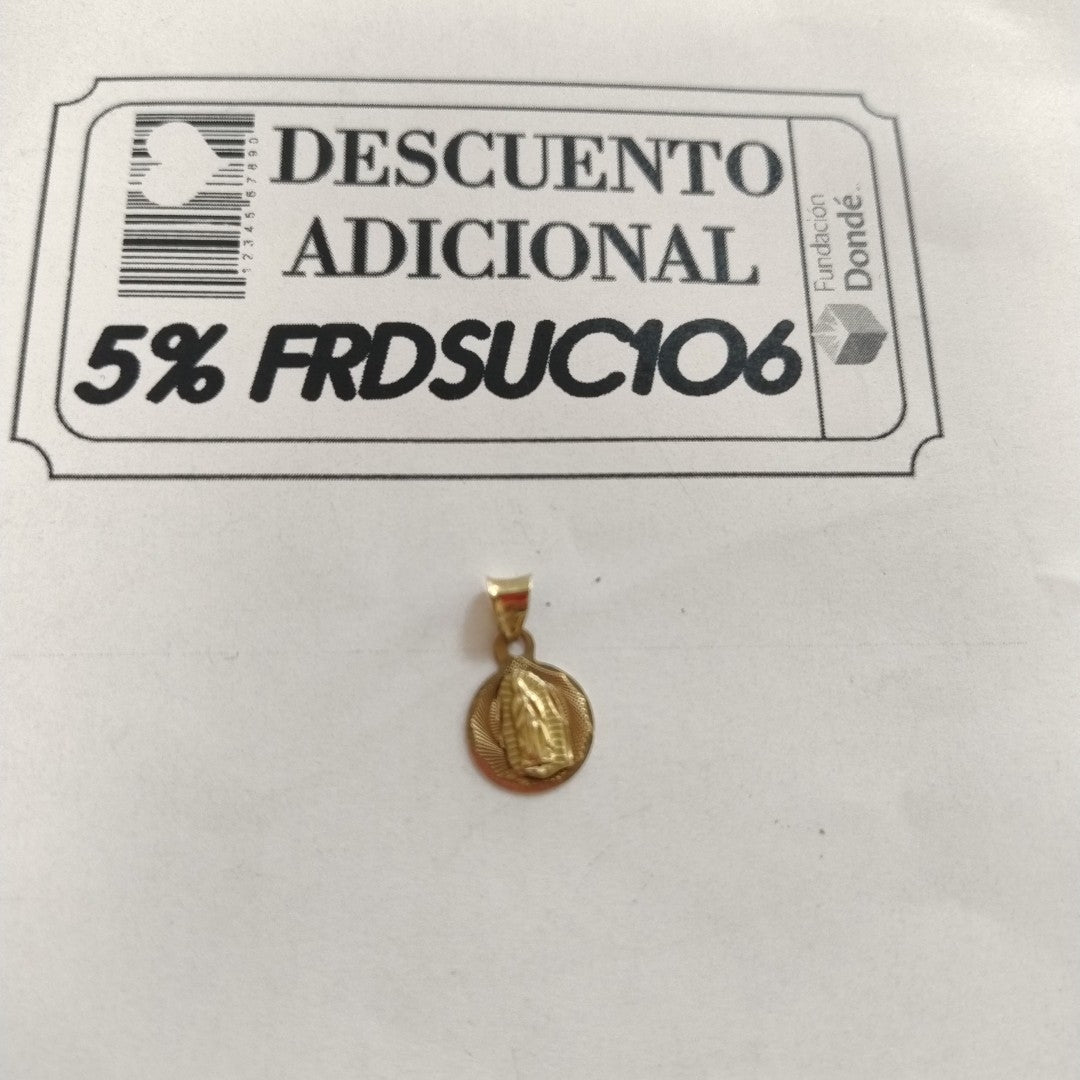 MEDALLA RELIGIOSA ORO 10 K 0.6 GRMS (SEMINUEVO)