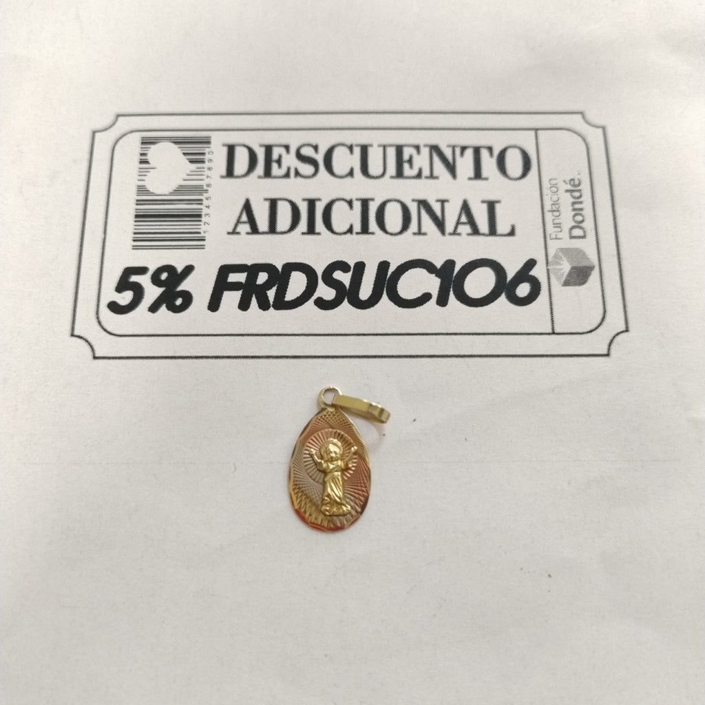 MEDALLA RELIGIOSA ORO 10 K 0.9 GRMS (SEMINUEVO)