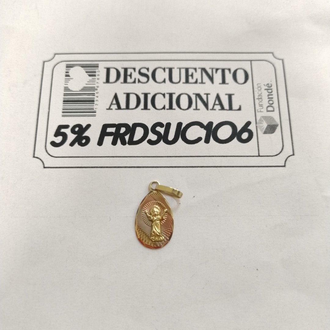 MEDALLA RELIGIOSA ORO 10 K 0.9 GRMS (SEMINUEVO)