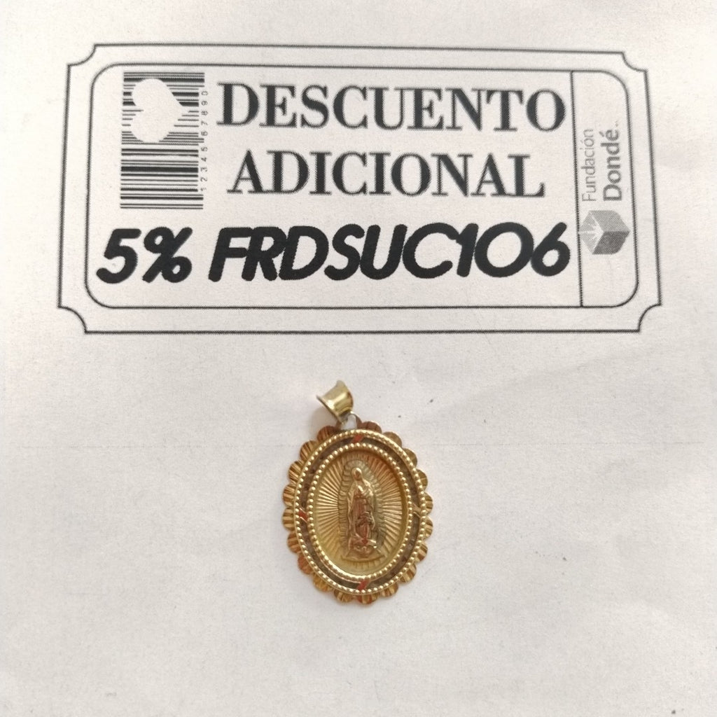 MEDALLA RELIGIOSA ORO 10 K 1.9 GRMS (SEMINUEVO)