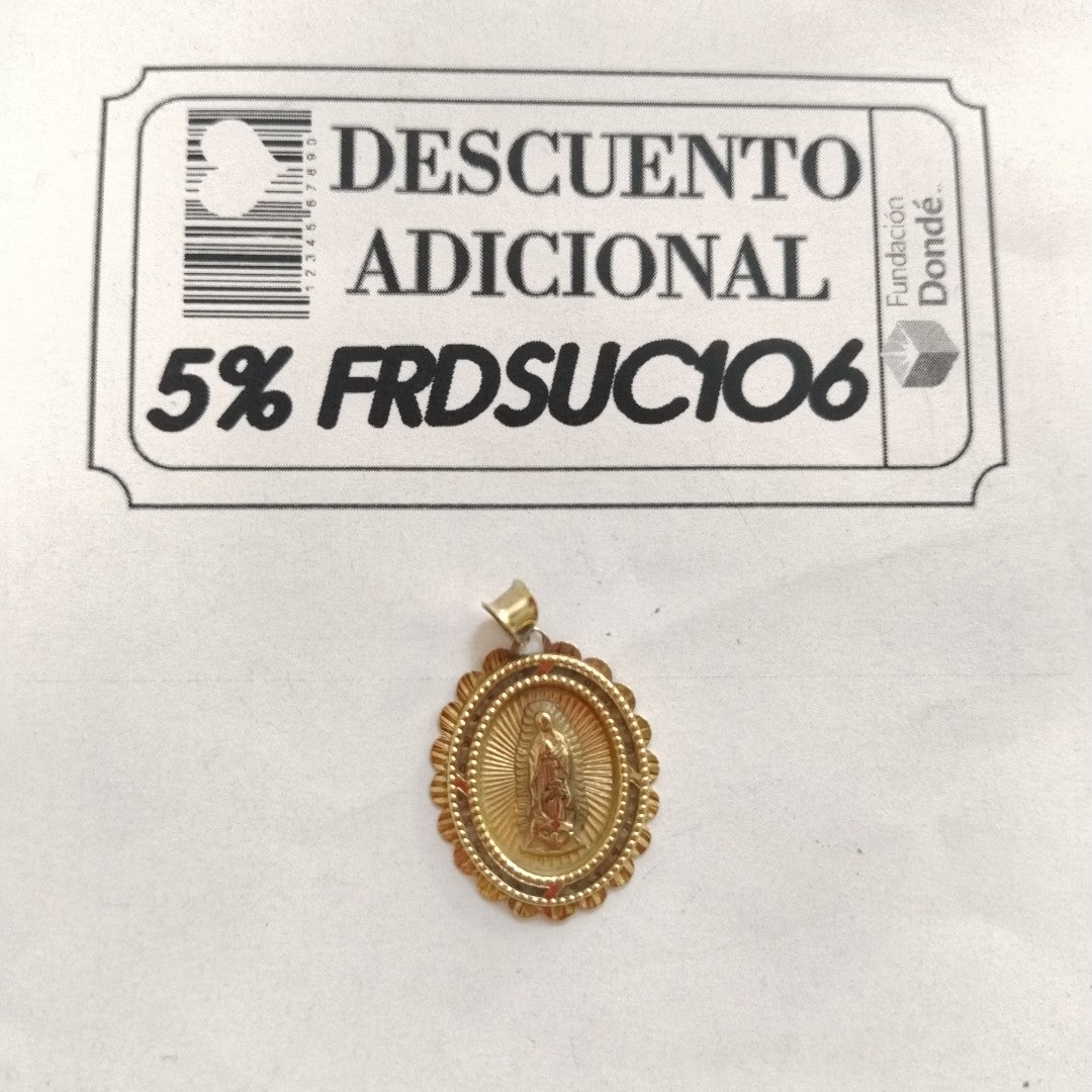 MEDALLA RELIGIOSA ORO 10 K 1.9 GRMS (SEMINUEVO)