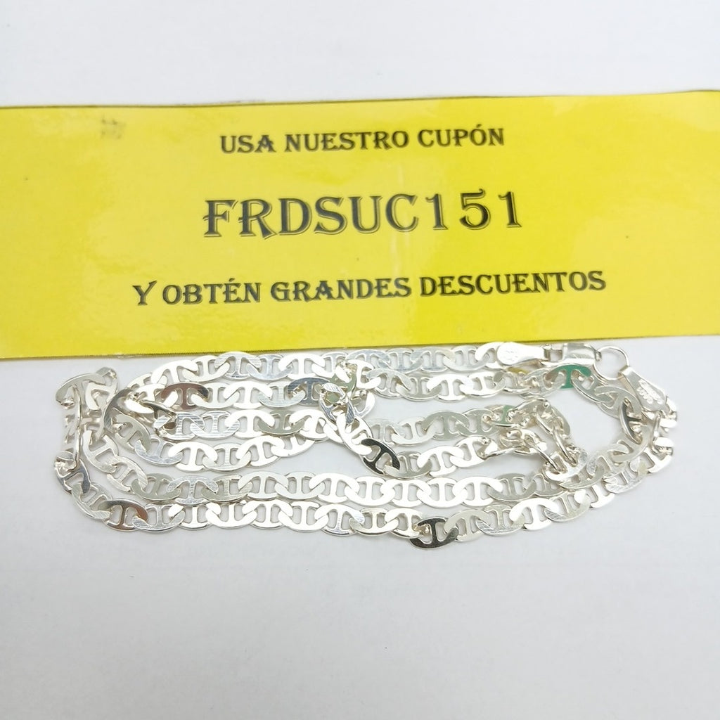 CADENA TEJIDO GUCHI PLATA .925 55 CM 12.7 GR (NUEVO)