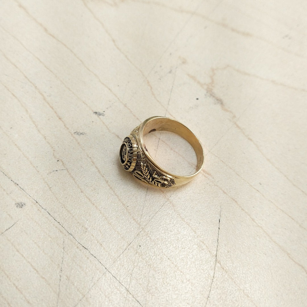 ANILLO DE GRADUACIÓN ORO 14 K 7.5 GRMS (SEMINUEVO)