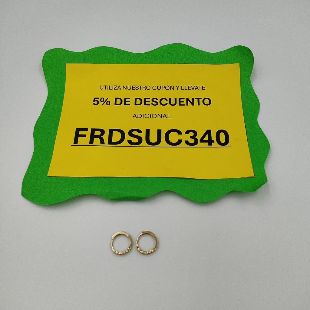 ARRACADAS PAR ORO 10 K 1,80 GRMS (SEMINUEVO)