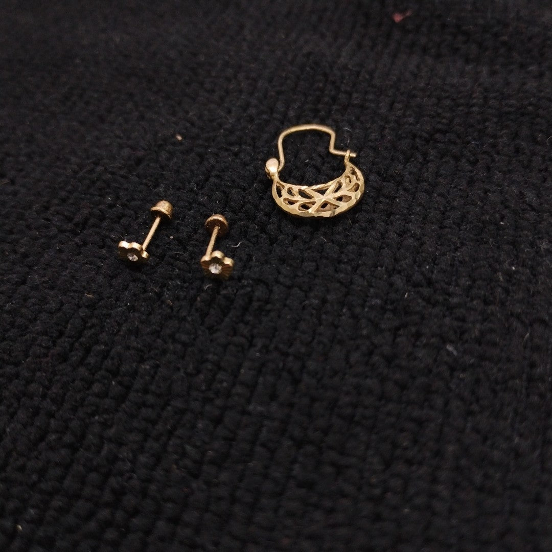 ARETES PAR ORO 10 K 0.6 GRMS (SEMINUEVO)
