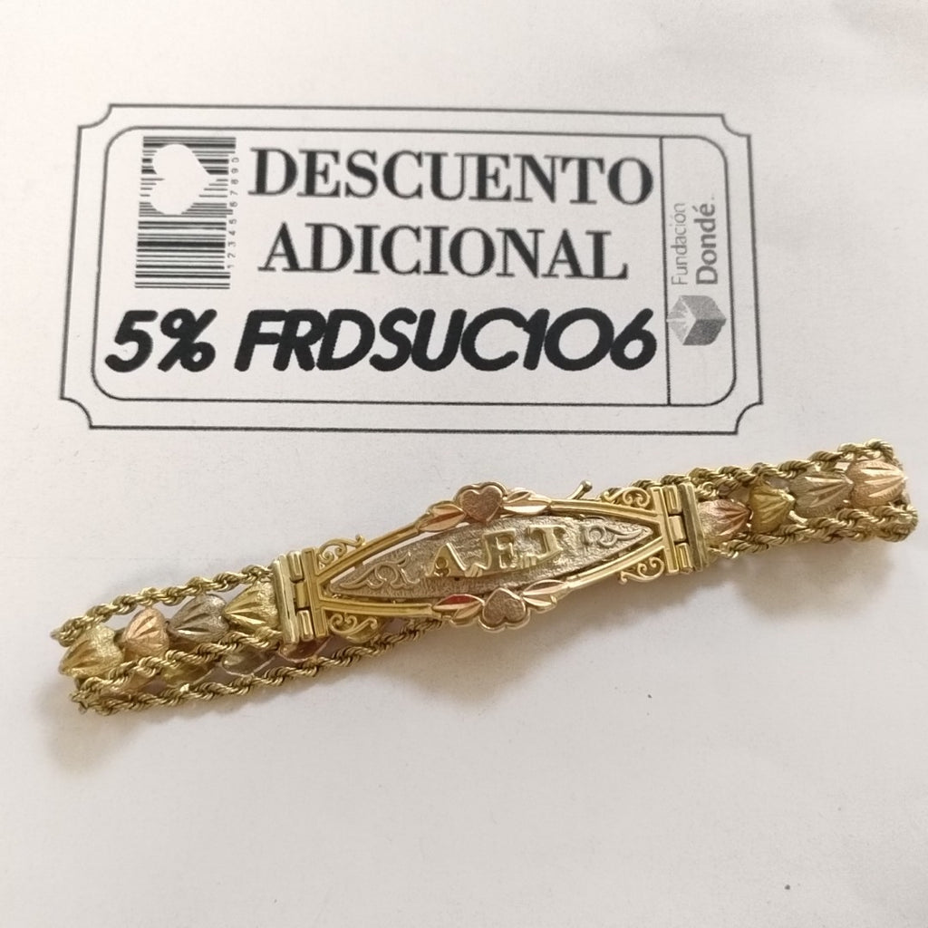 ESCLAVA ORO COMBINADO 14 K 14.2 GRMS (SEMINUEVO)