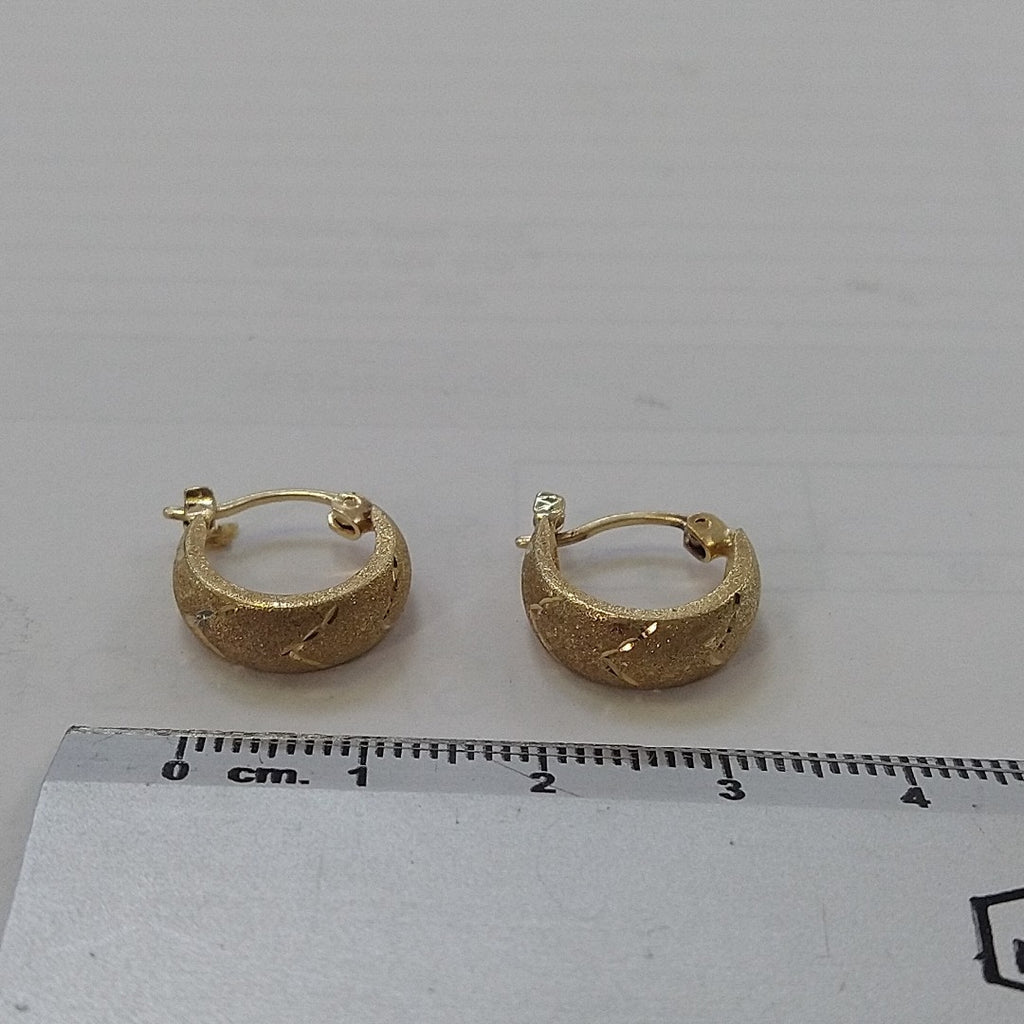 ARRACADAS PAR ORO 14 K 1.8 GRMS (SEMINUEVO)