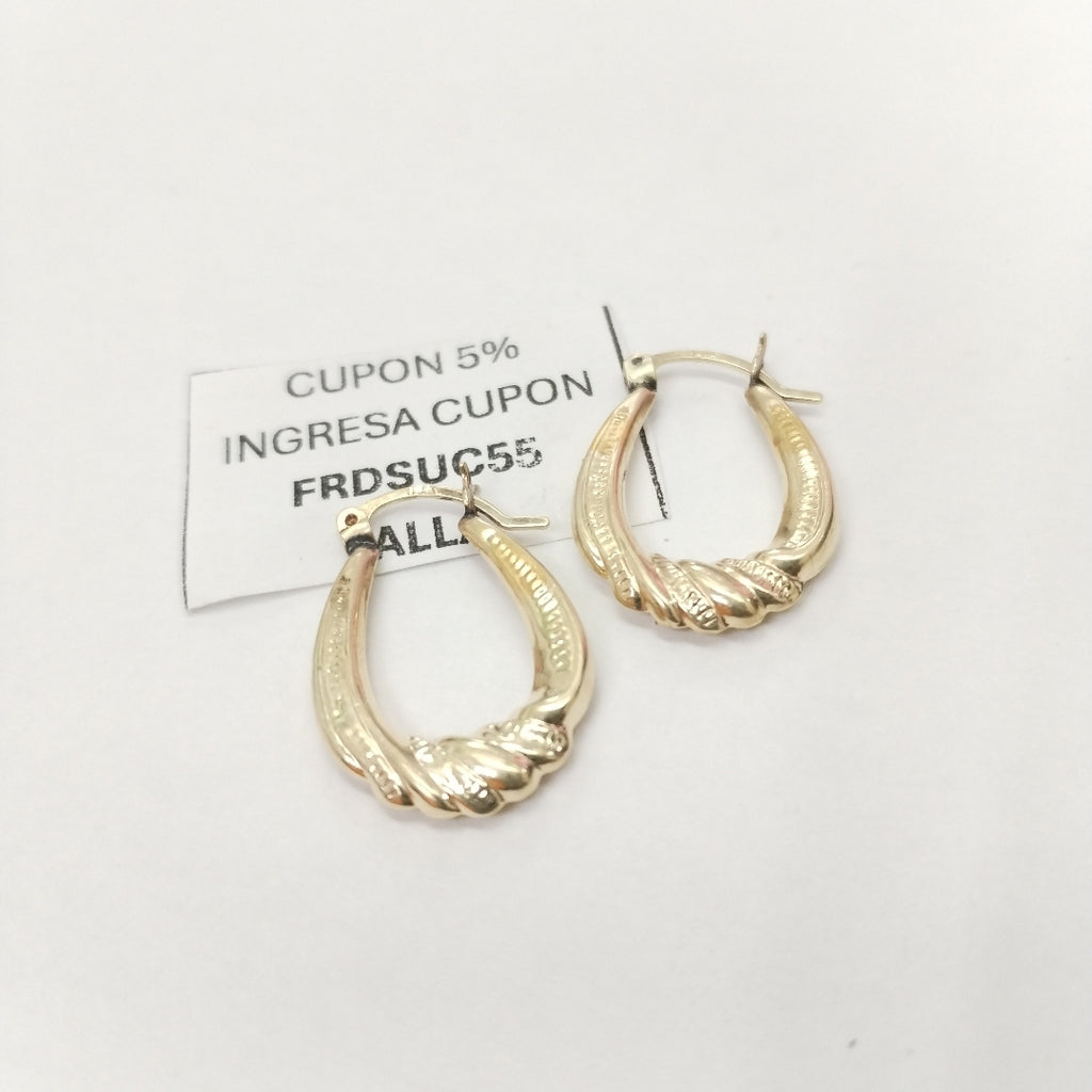 ARRACADAS PAR ORO 10 K 1.7 GRMS (SEMINUEVO)