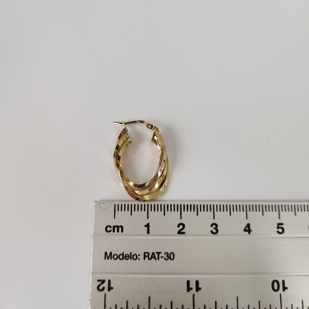 ARRACADAS PAR ORO 14 K 2.7 GRMS (SEMINUEVO)