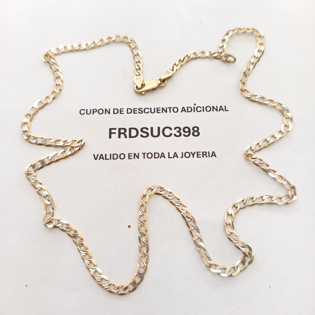CADENA ORO, RODIADO 14 K 10.3 GRMS (SEMINUEVO)