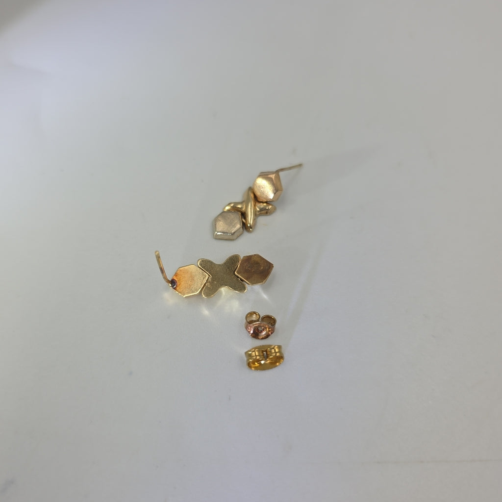 BROQUELES PAR ORO,ORO COMBINADO 10 K 1,80 GRMS (SEMINUEVO)