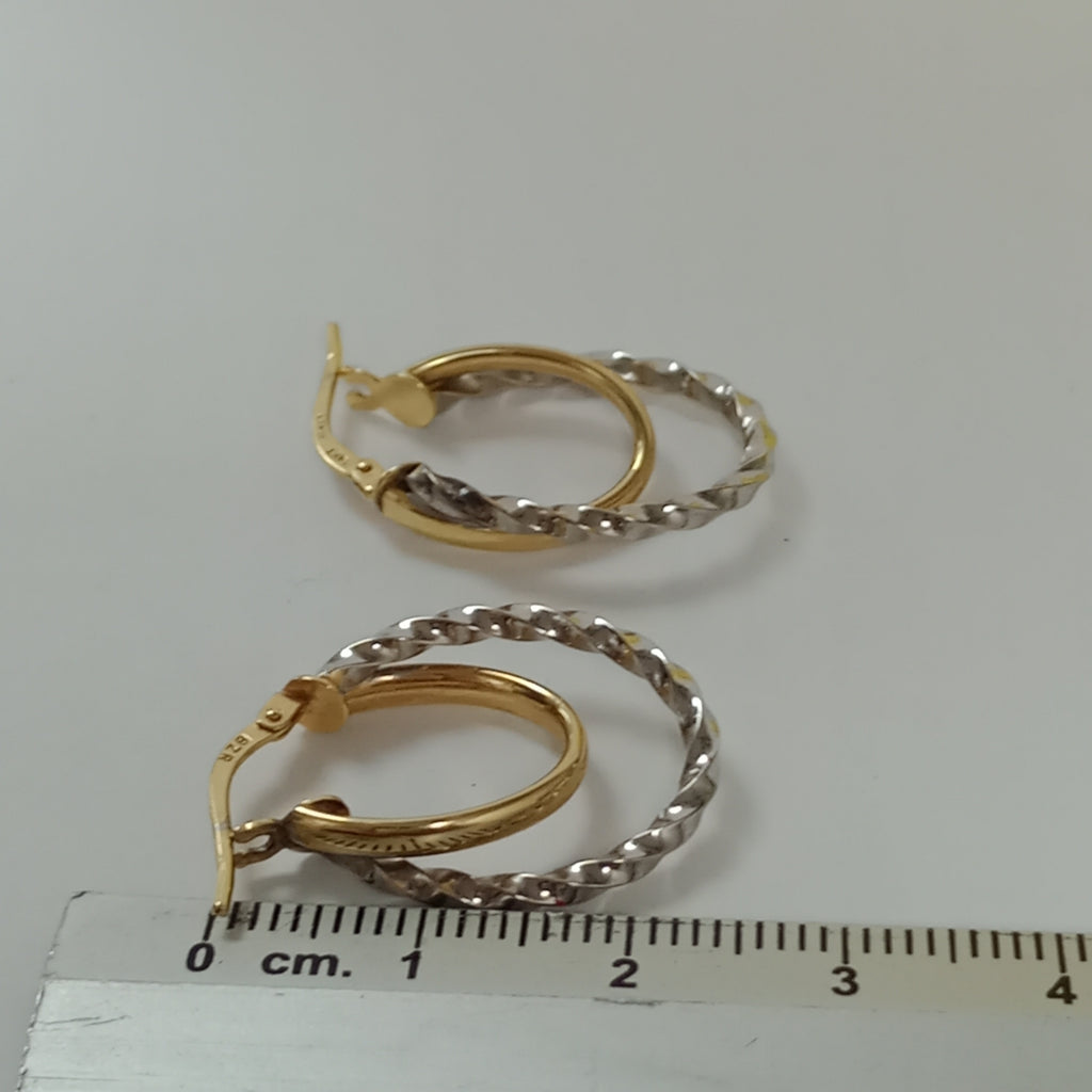 ARRACADAS PAR ORO 14 K 1.5 GRMS (SEMINUEVO)