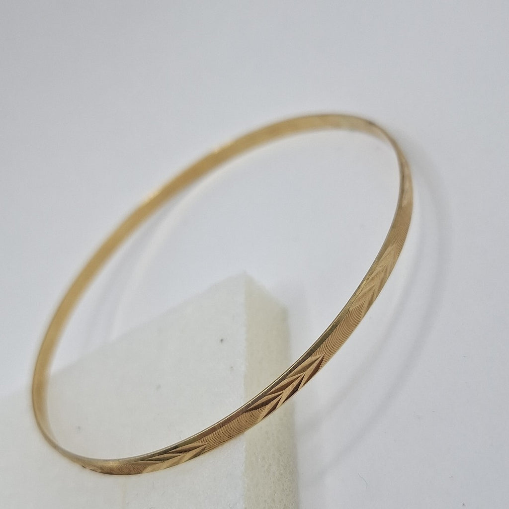 PULSERA RIGIDA ORO 14 K 5.6 GRMS (SEMINUEVO)