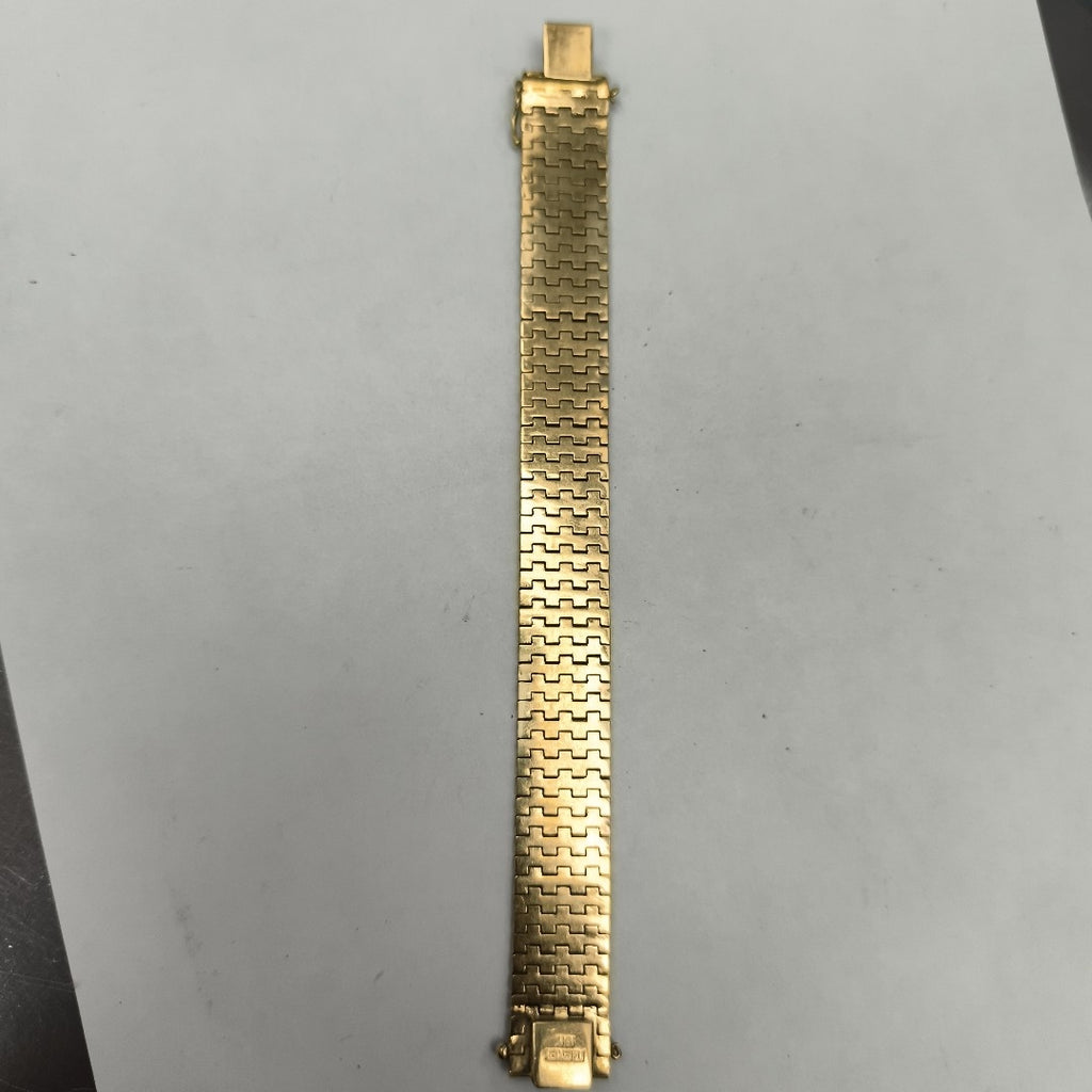 PULSERA RIGIDA ORO COMBINADO 16K 43.6 GRMS (SEMINUEVO)