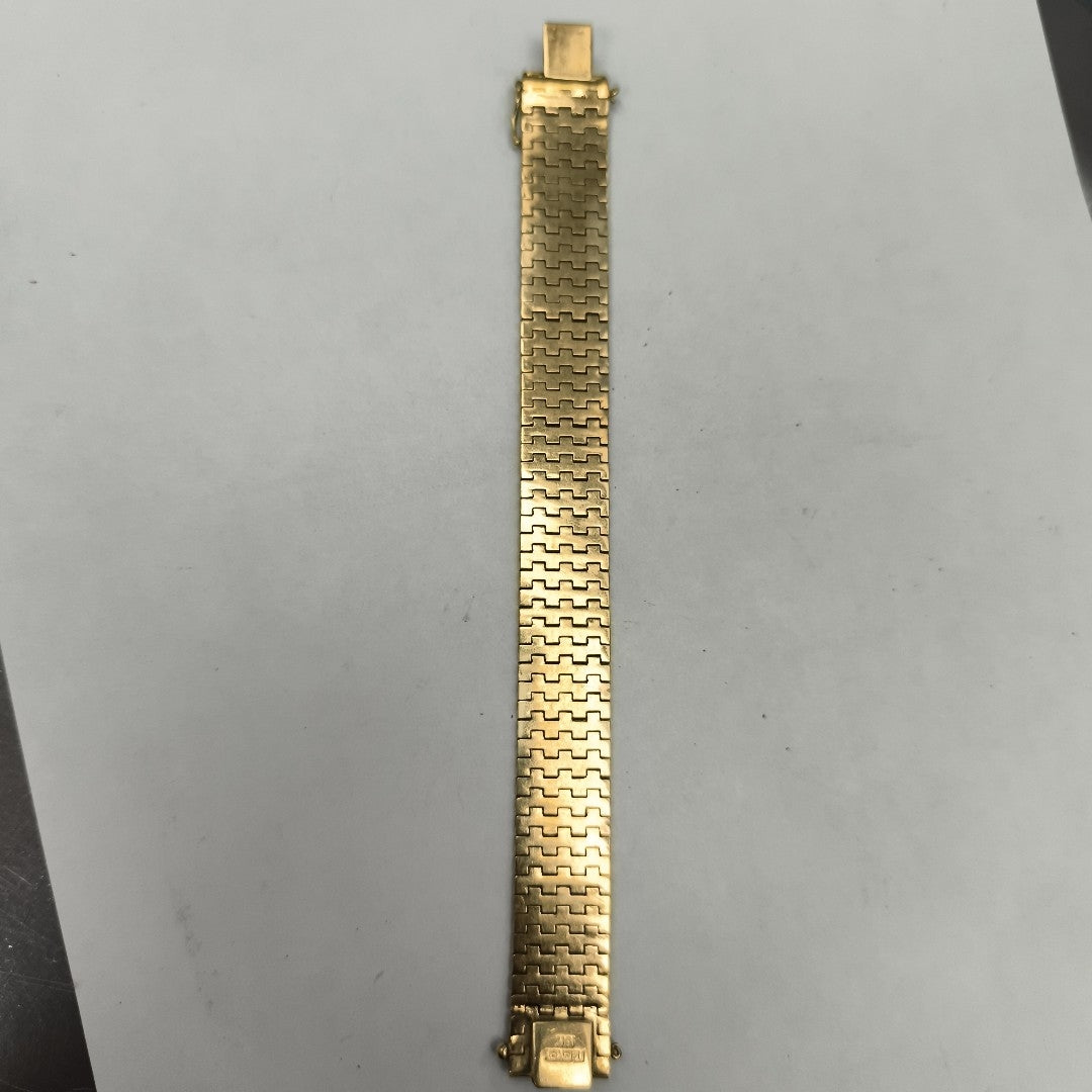PULSERA RIGIDA ORO COMBINADO 16K 43.6 GRMS (SEMINUEVO)