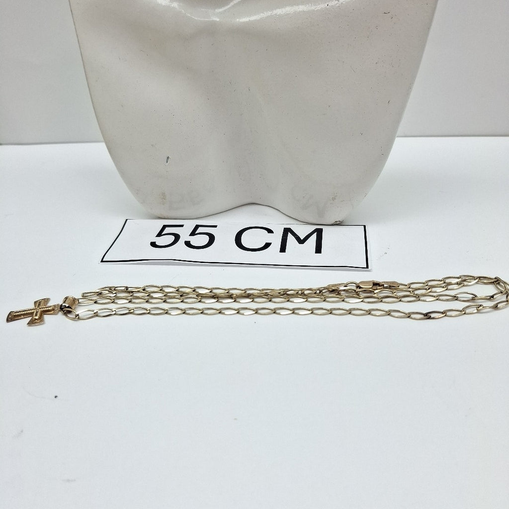 CADENA, CRUZ ORO 10 K 4.6 GRMS (SEMINUEVO)