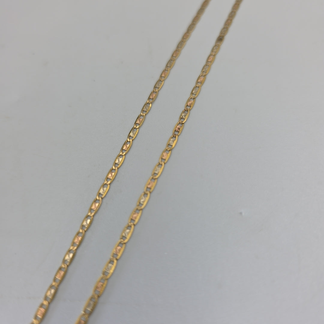 CADENA ORO, ORO COMBINADO 10 K 2 GRMS (SEMINUEVO)
