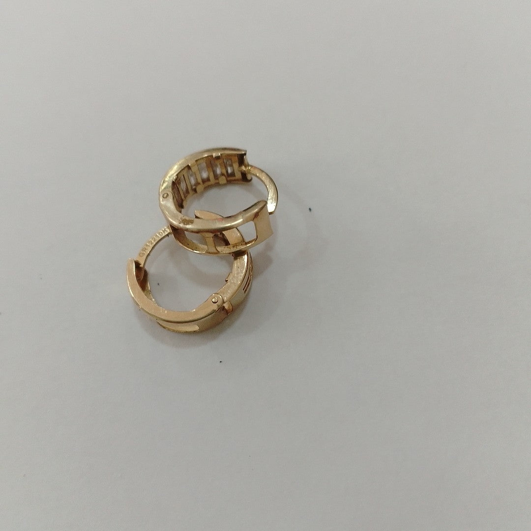 ARRACADAS PAR ORO 10 K 1.6 GRMS (SEMINUEVO)
