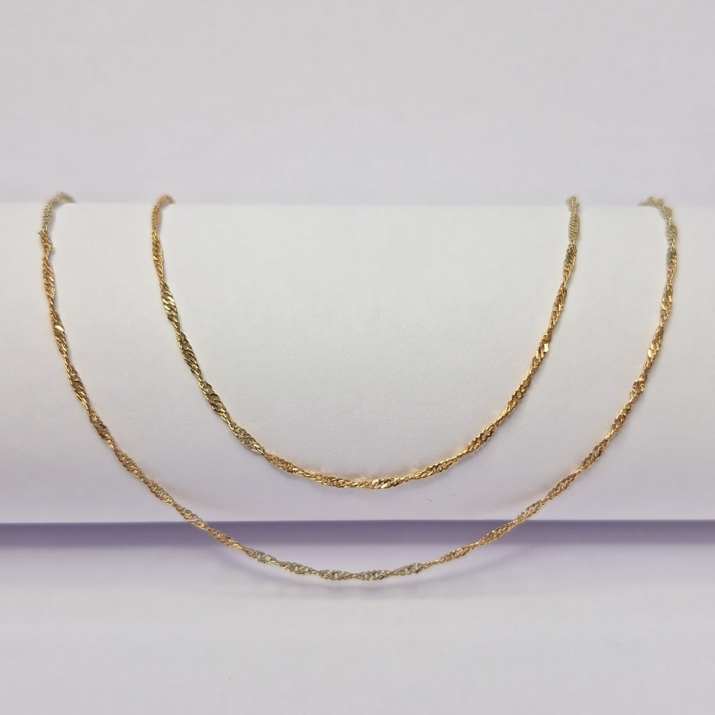CADENA ORO COMBINADO 14 K 1,70 GRMS (SEMINUEVO)