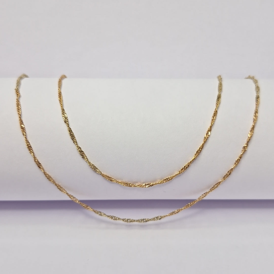 CADENA ORO COMBINADO 14 K 1,70 GRMS (SEMINUEVO)