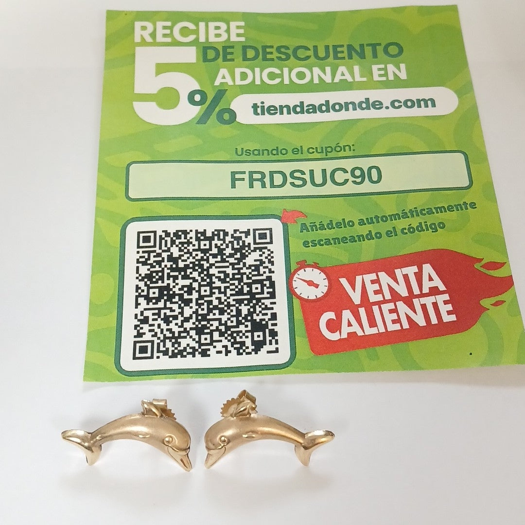 ARETES PAR ORO 10 K 2 GRMS (SEMINUEVO)
