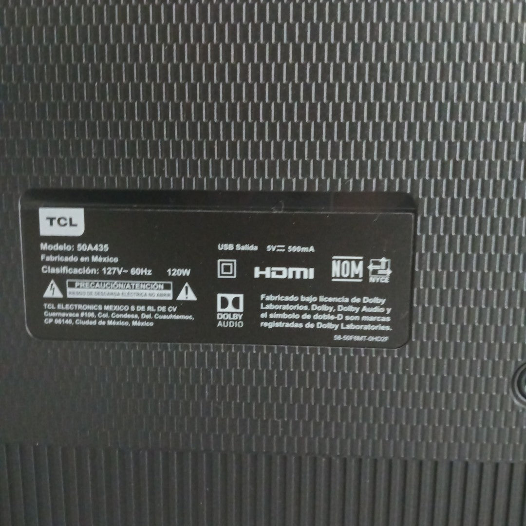 PANTALLA TCL 50A435 (2020) 50" LED 4K (SEMINUEVO)