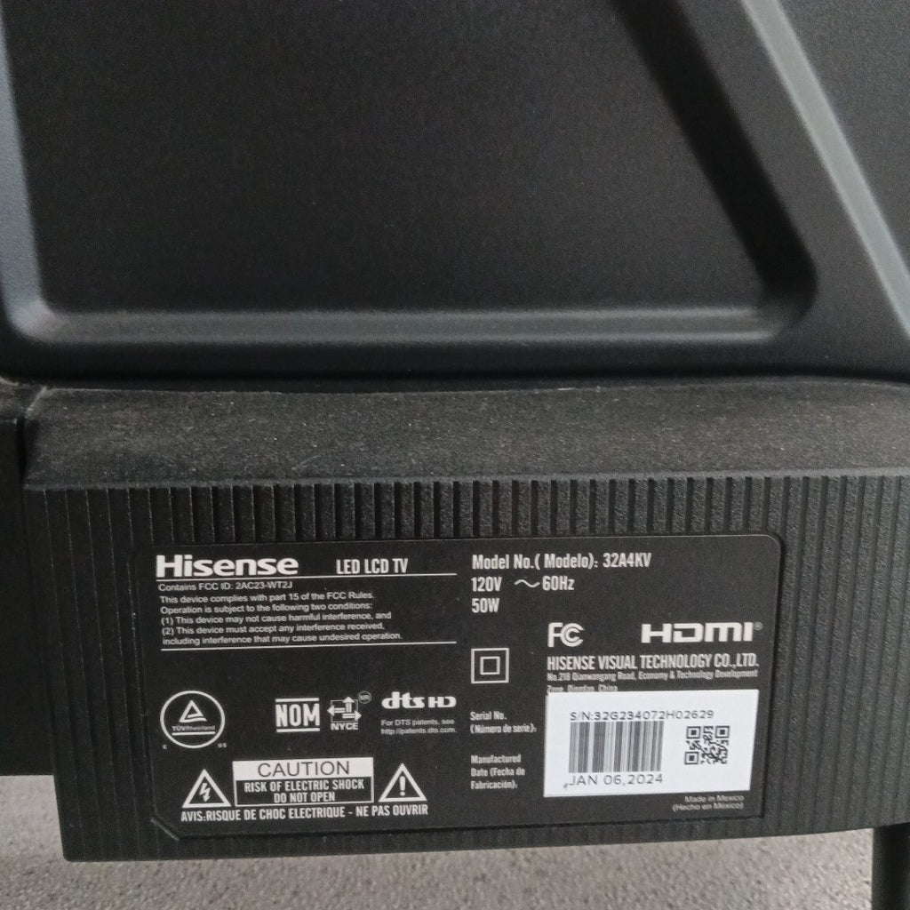 PANTALLA HISENSE 32A4KV (2024) 32" LED HD (SEMINUEVO)