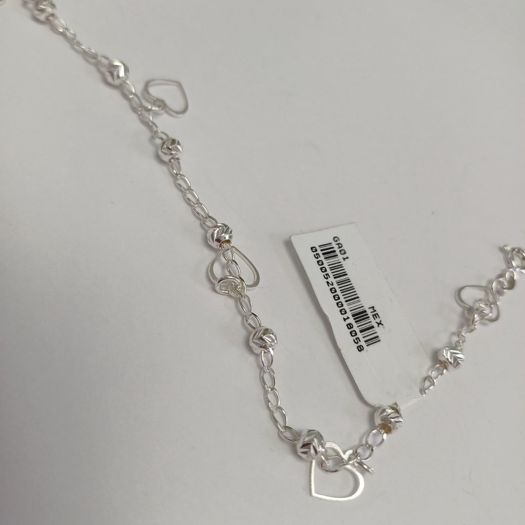 PULSERA TEJIDO ESPECIAL PLATA .925 18 CM 2.7 GR (NUEVO)