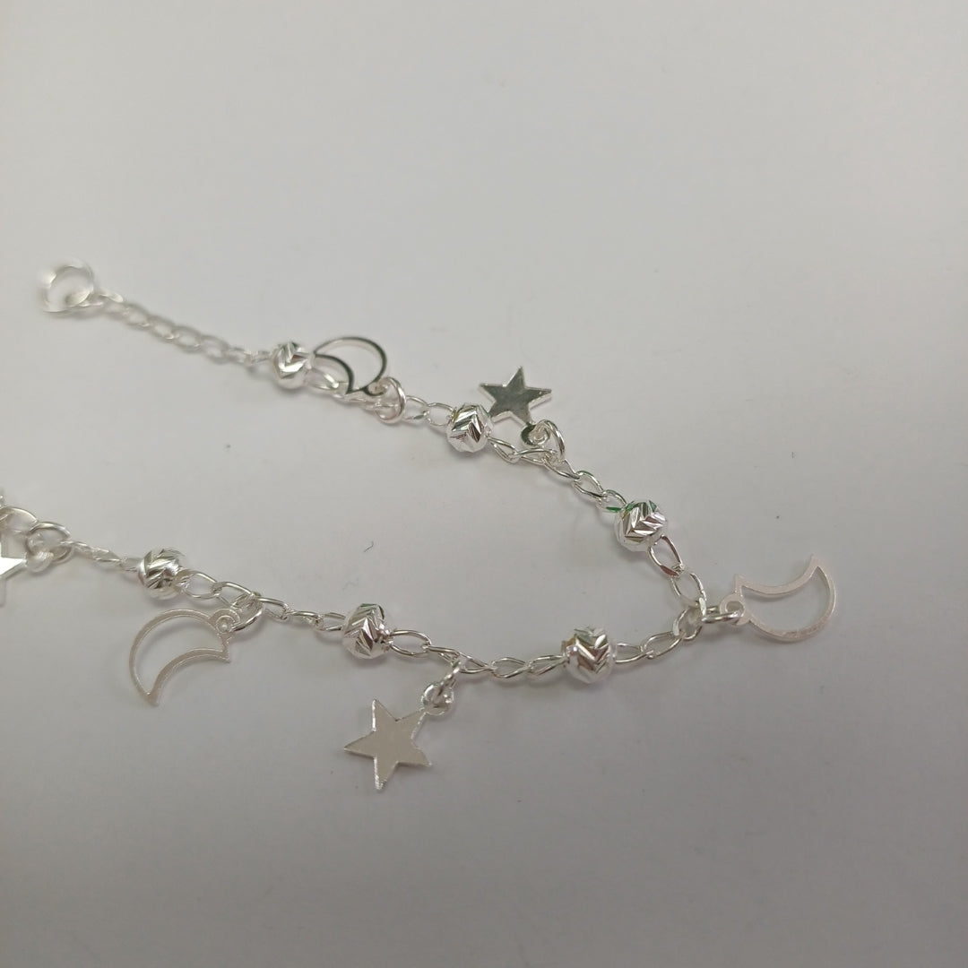 PULSERA TEJIDO TEJIDO ESPECIAL PLATA .925 18 CM 3.1 GR (NUEVO)