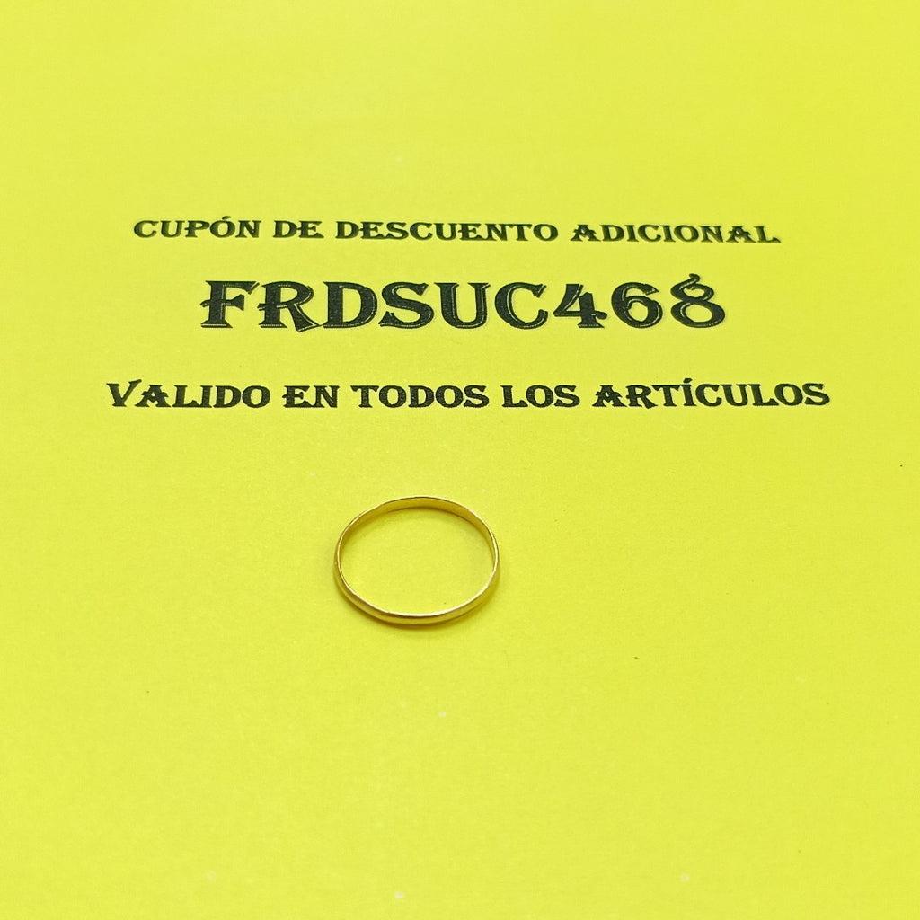 ARGOLLA ORO 10 K 0.6 GRMS (SEMINUEVO)