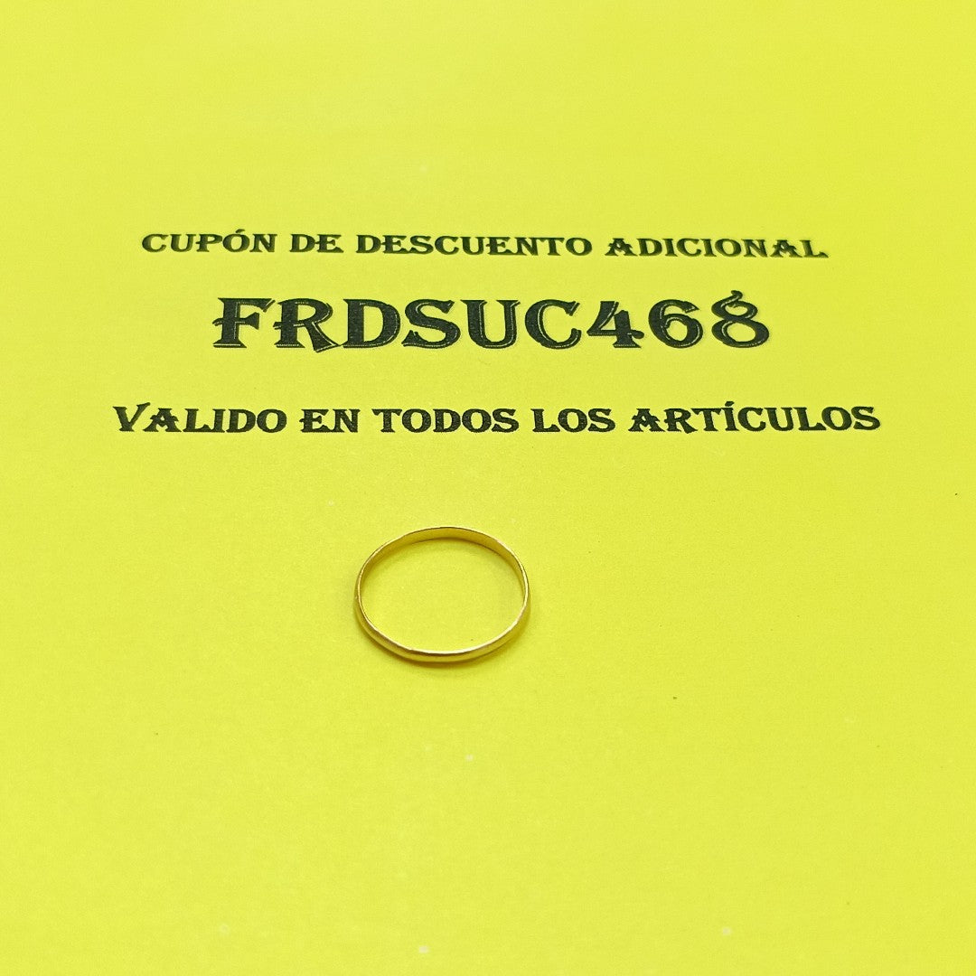 ARGOLLA ORO 10 K 0.6 GRMS (SEMINUEVO)