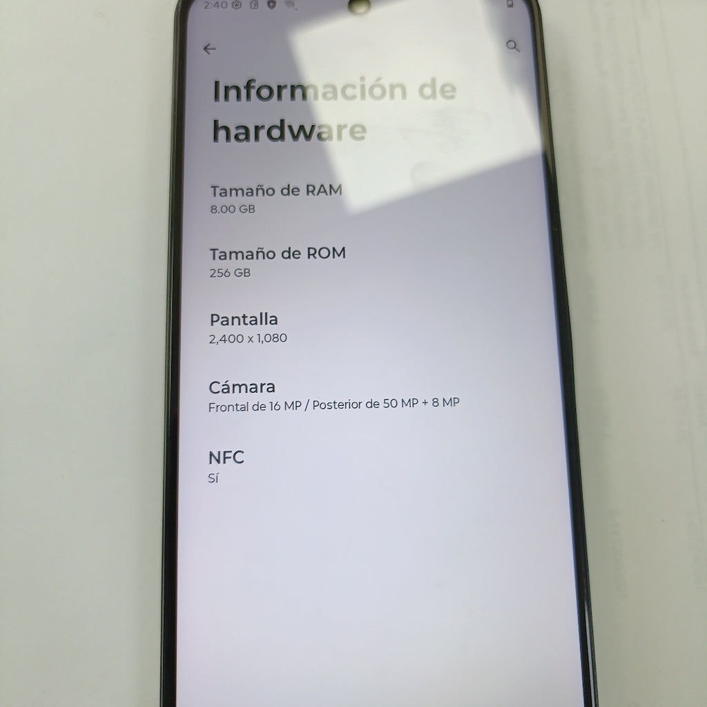 CELULAR MOTOROLA MOTO G55 5G XT2435-1(2024) 256 GB 8 GB RAM (SEMINUEVO)