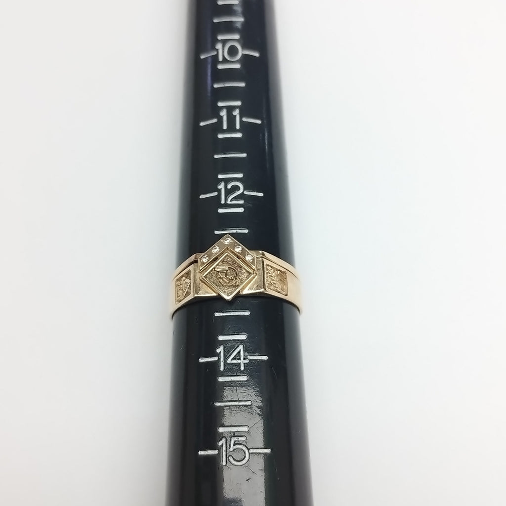 ANILLO DE GRADUACIÓN ORO 10 K 7,00 GRMS (SEMINUEVO)