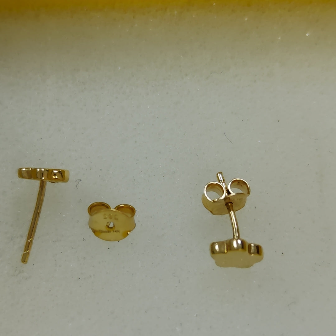 BROQUELES ORO 14K 1 (NUEVO)