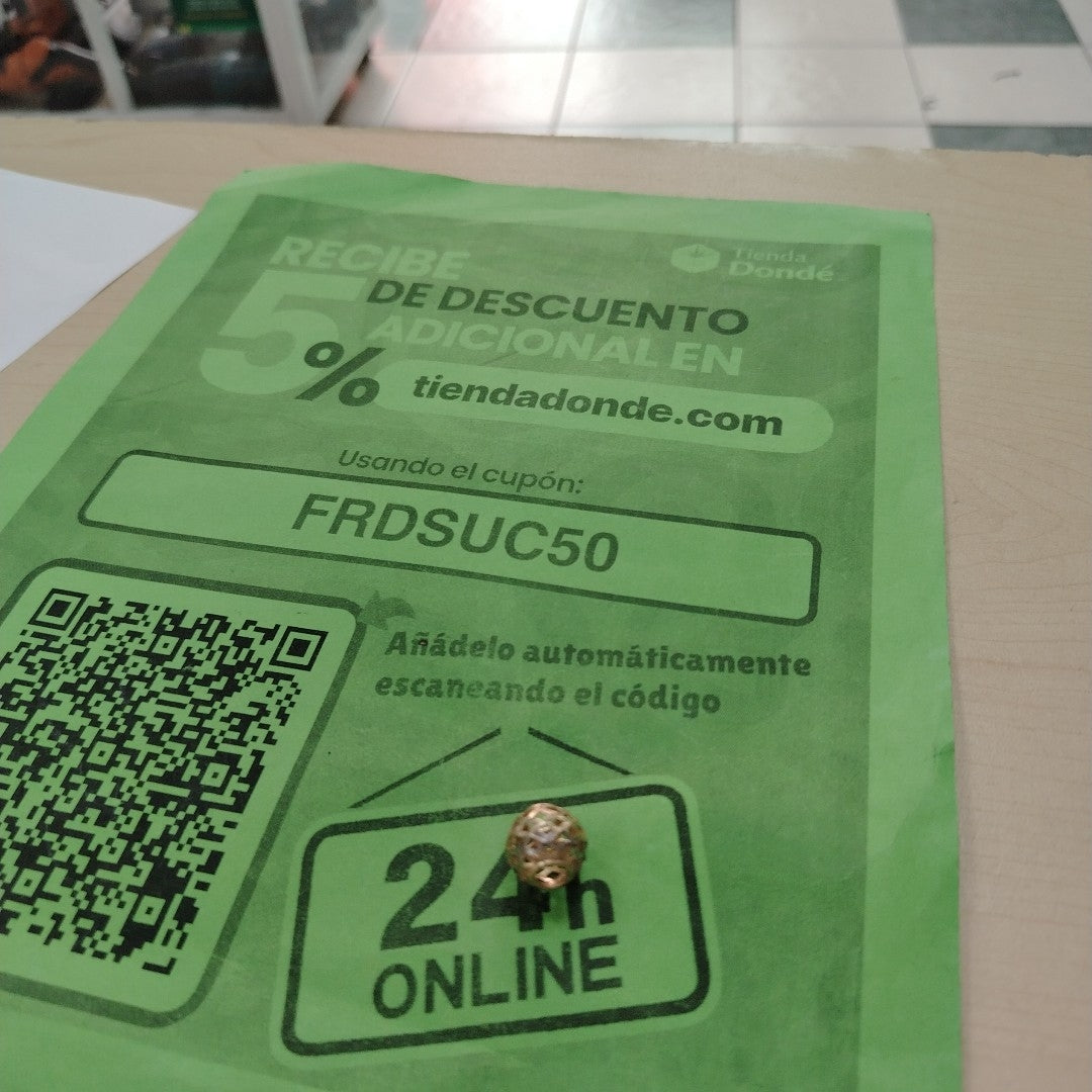 DIJE ORO, RODIADO 10 K 1.7 GRMS (SEMINUEVO)