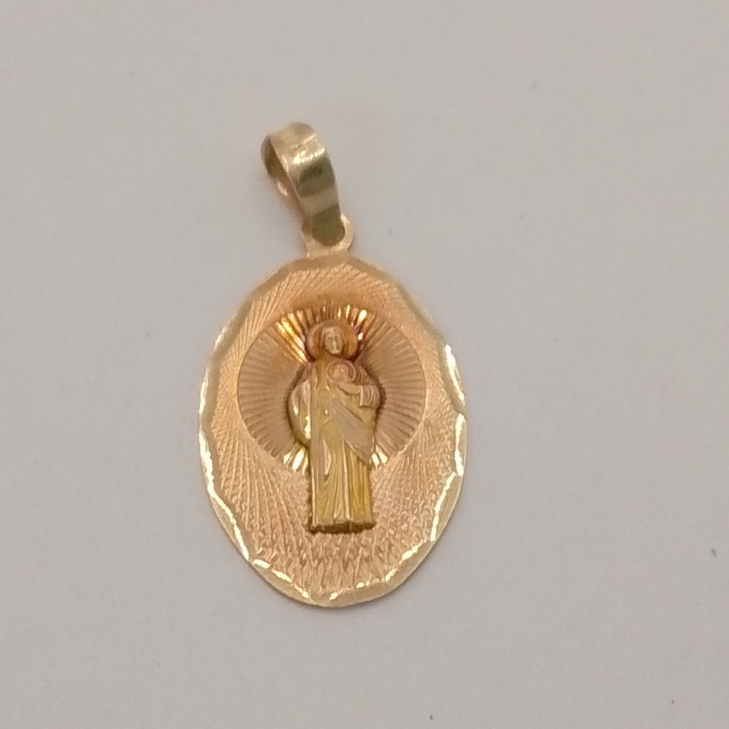 MEDALLA RELIGIOSA ORO 10 K 1.3 GRMS (SEMINUEVO)