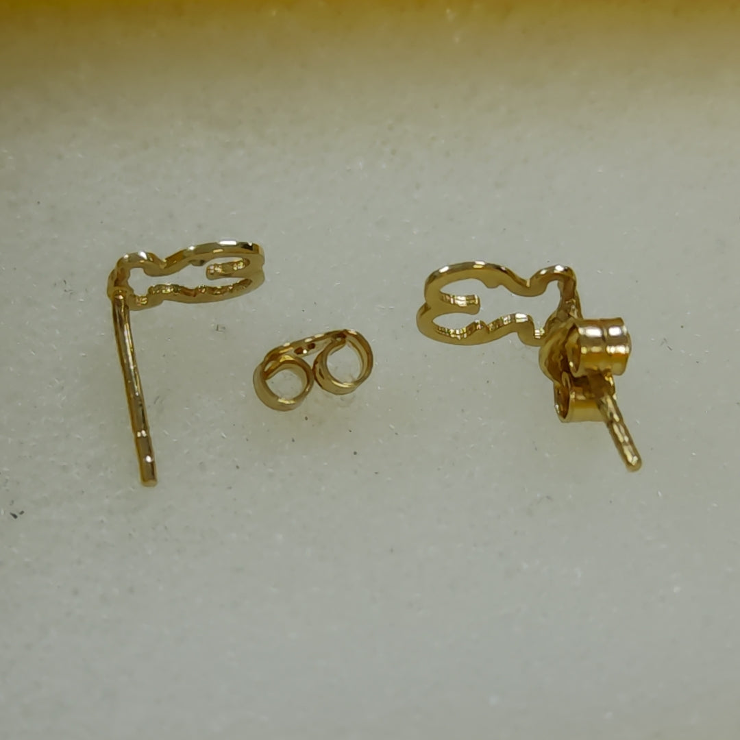 BROQUELES ORO 14K 0.9 (NUEVO)