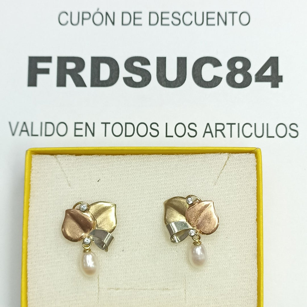 ARETES PAR ORO 10 K 4,40 GRMS (SEMINUEVO)
