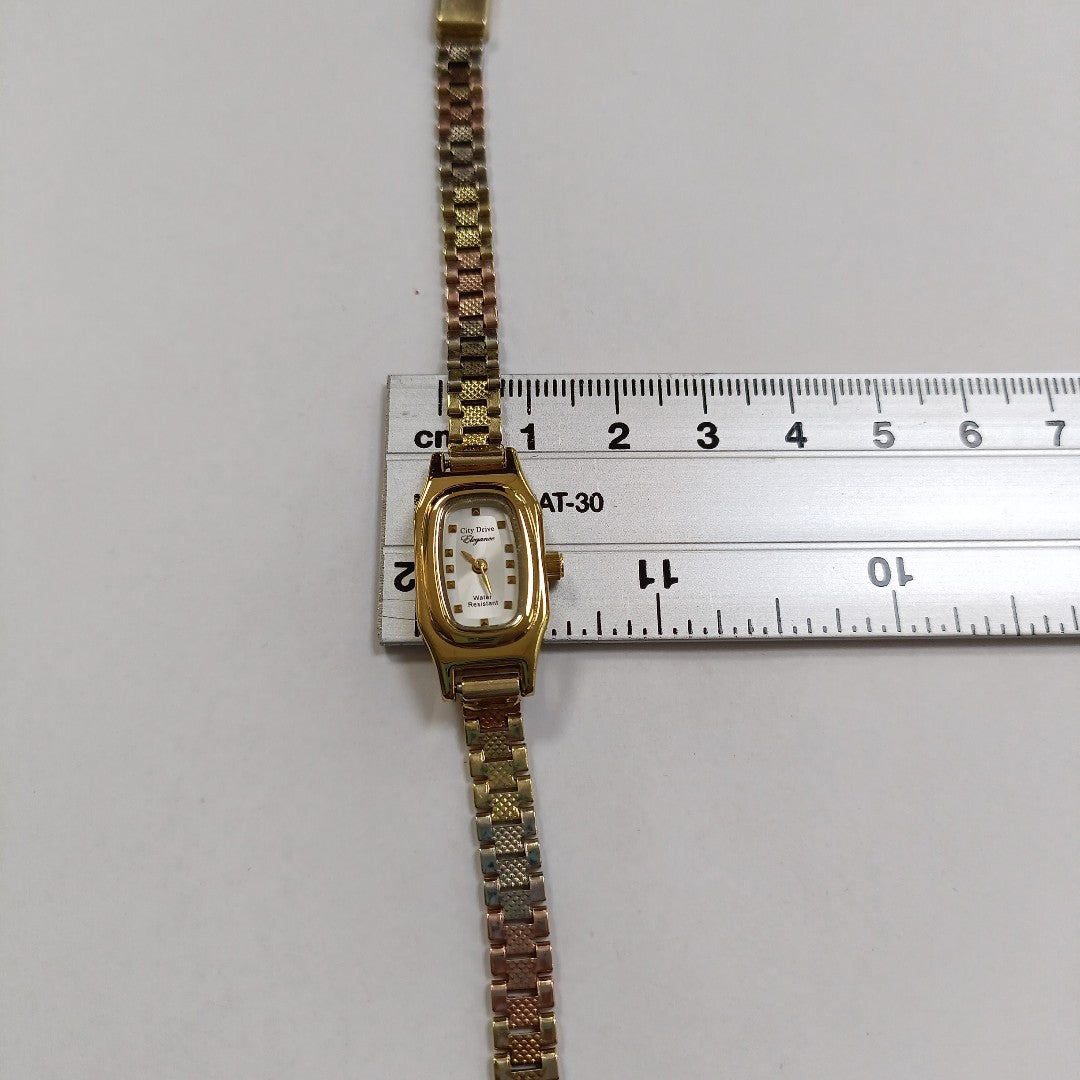 RELOJ CAJA ACERO PULSO ORO ORO COMBINADO 10 K 13.1 GRMS (SEMINUEVO)