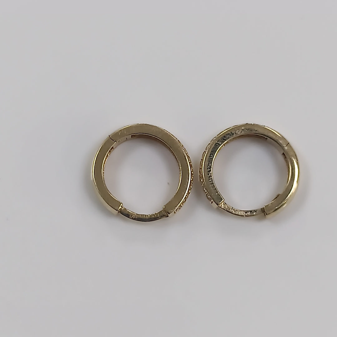 ARETES PAR ORO 14 K 2.3 GRMS (SEMINUEVO)