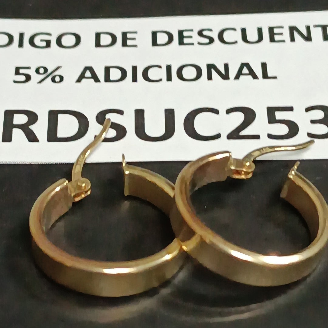 ARRACADAS PAR ORO 10 K 1.5 GRMS (SEMINUEVO)
