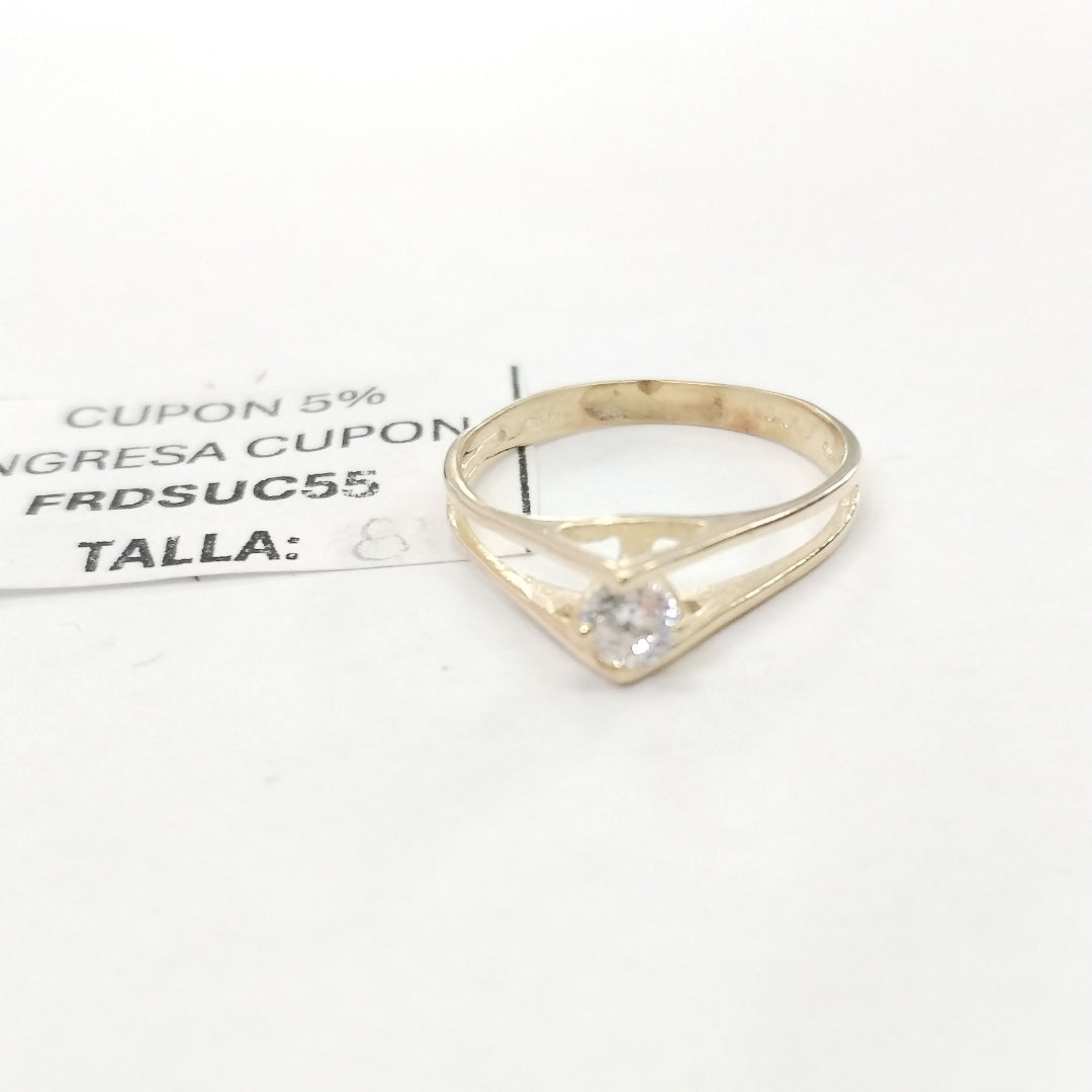 SOLITARIO ORO 14 K 1.8 GRMS (SEMINUEVO)