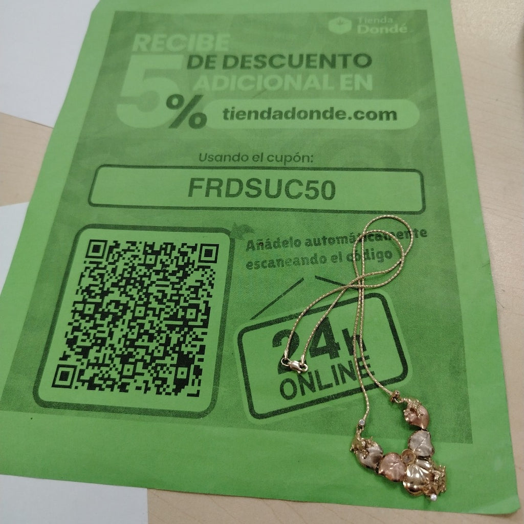 GARGANTILLA ORO, ORO COMBINADO 14 K 8.4 GRMS (SEMINUEVO)