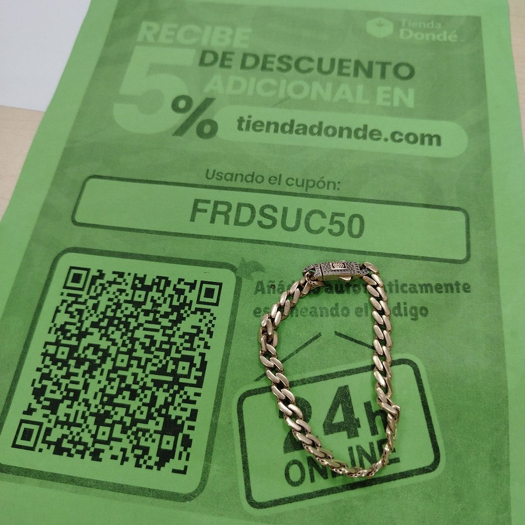 PULSERA ORO 14 K 13.3 GRMS (SEMINUEVO)