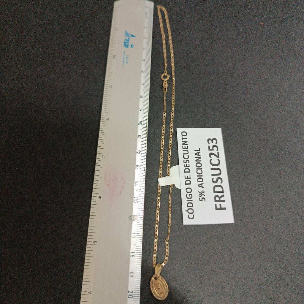 CADENA, DIJE ORO 10 K 1.5 GRMS (SEMINUEVO)