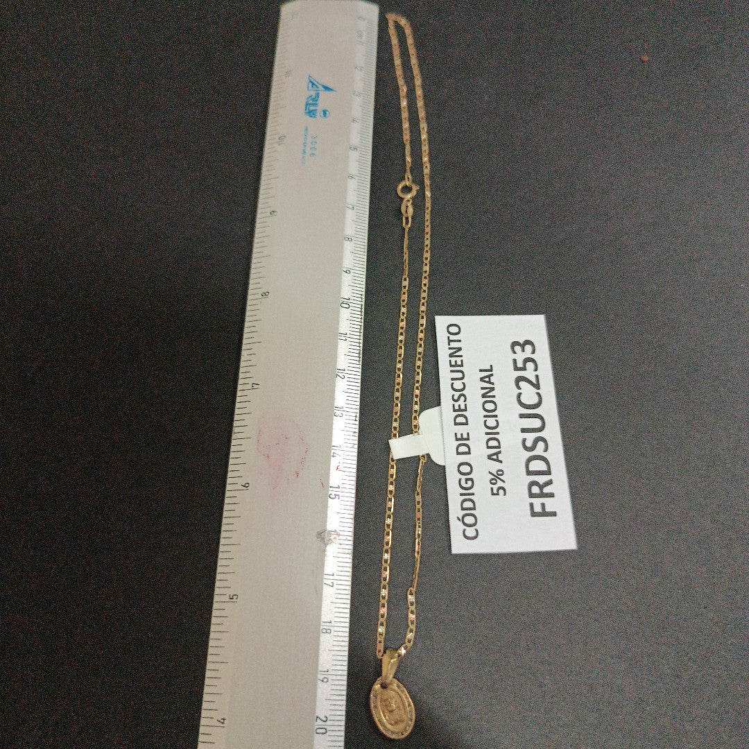 CADENA, DIJE ORO 10 K 1.5 GRMS (SEMINUEVO)