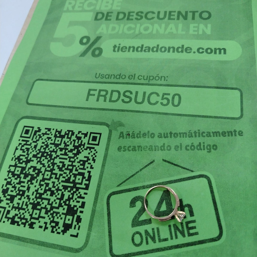 SOLITARIO ORO 14 K 2.7 GRMS (SEMINUEVO)